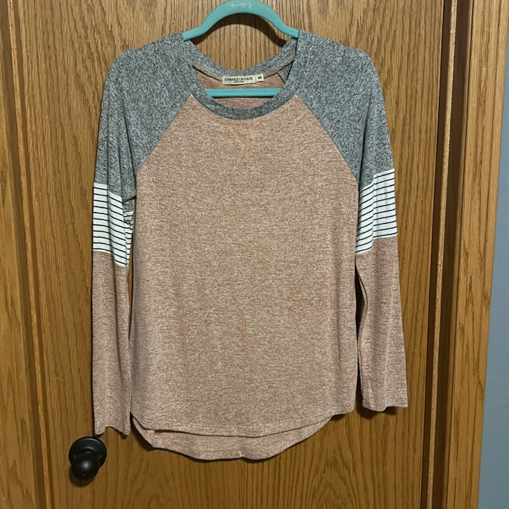 Soft brushed long sleeve cozy top